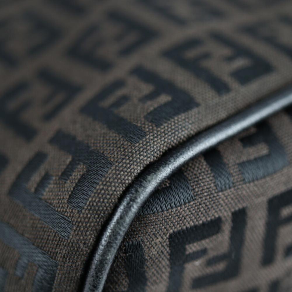 Black Canvas Fendi Shoulder Bag