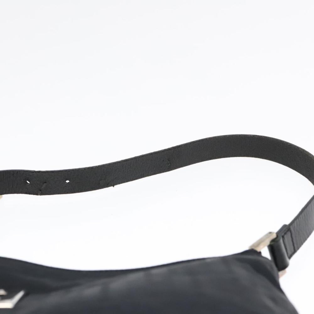 Black Canvas Fendi Shoulder Bag
