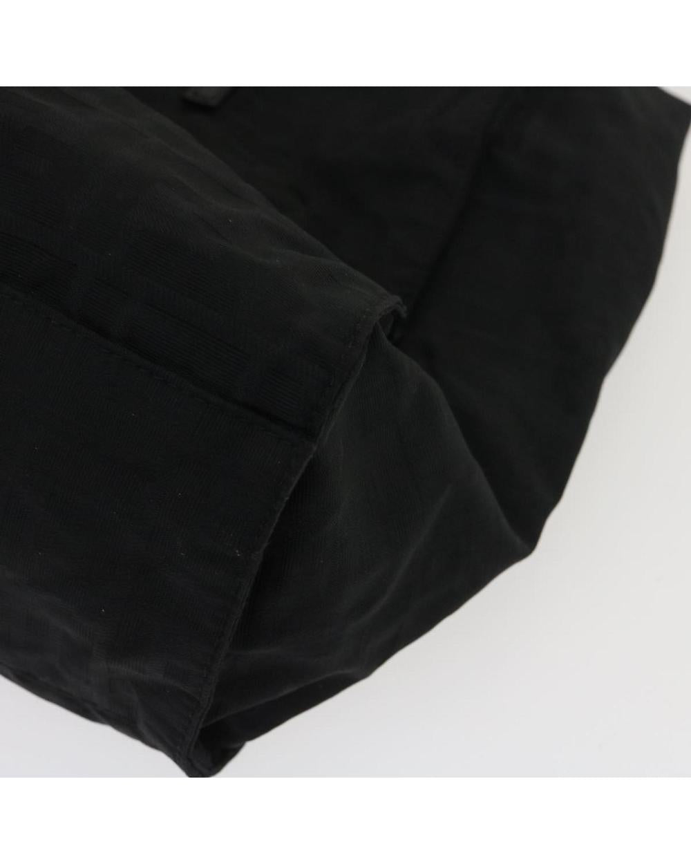 Black Canvas Fendi Shoulder Bag