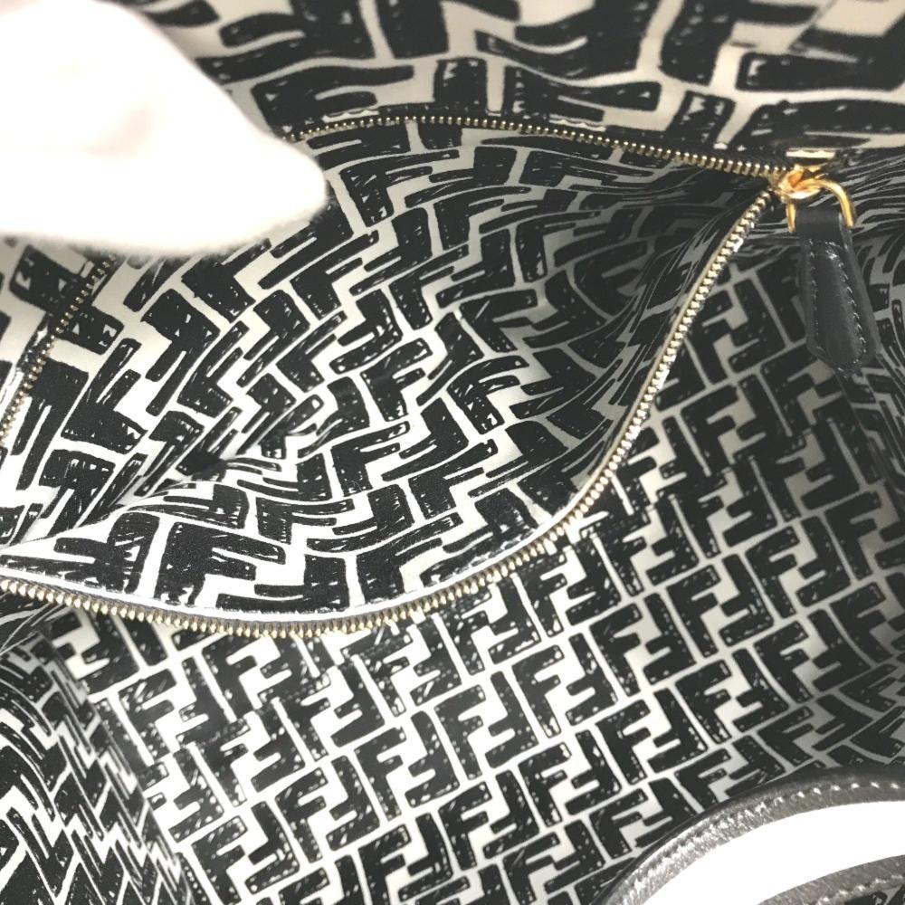 Black Coated Canvas Fendi Handbag