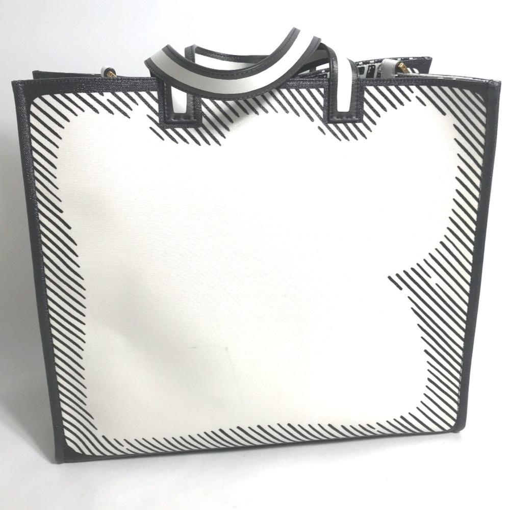 Black Coated Canvas Fendi Handbag