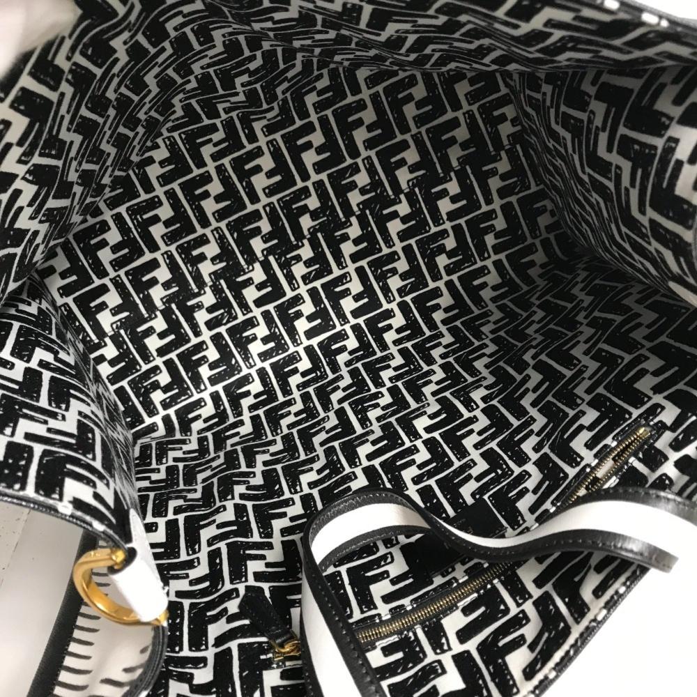 Black Coated Canvas Fendi Handbag