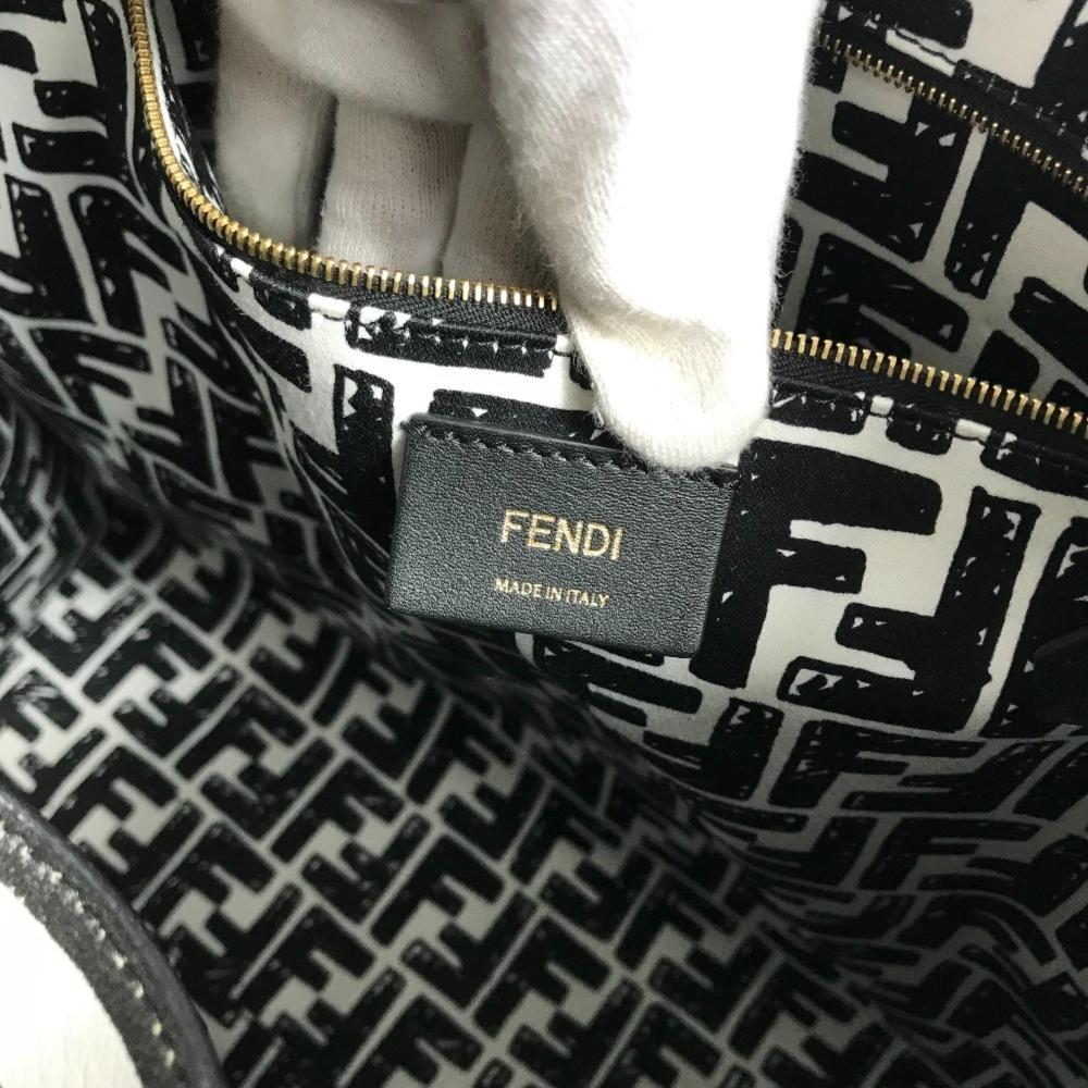 Black Coated Canvas Fendi Handbag