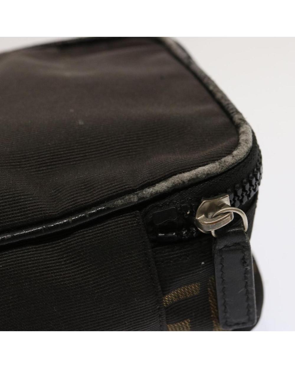 Black Cotton Fendi Handbag