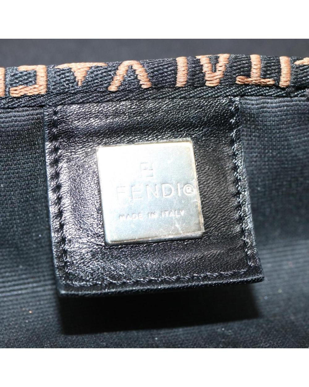 Black Cotton Fendi Handbag