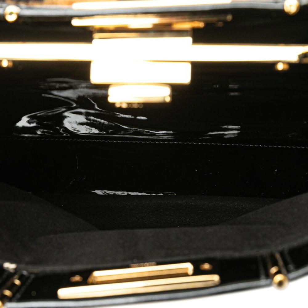 Black Fur Fendi Peekaboo