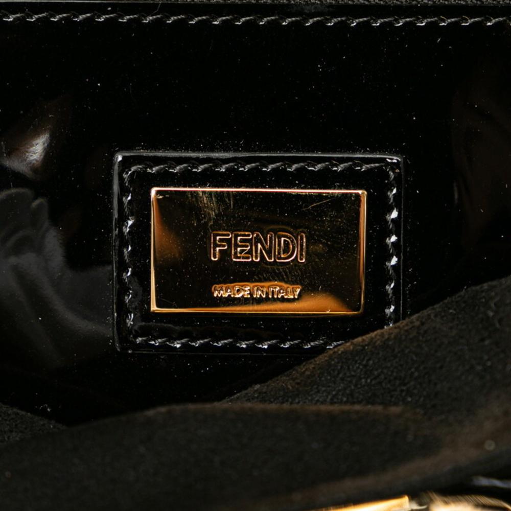 Black Fur Fendi Peekaboo