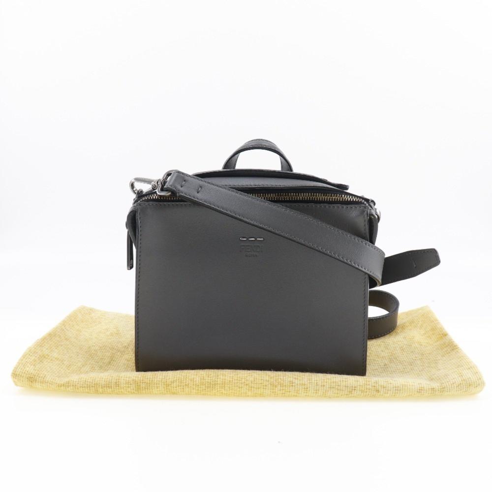 Black Leather Fendi Crossbody Bag