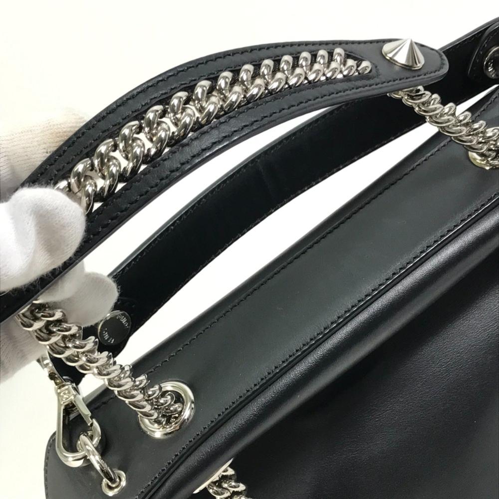 Black Leather Fendi Baguette