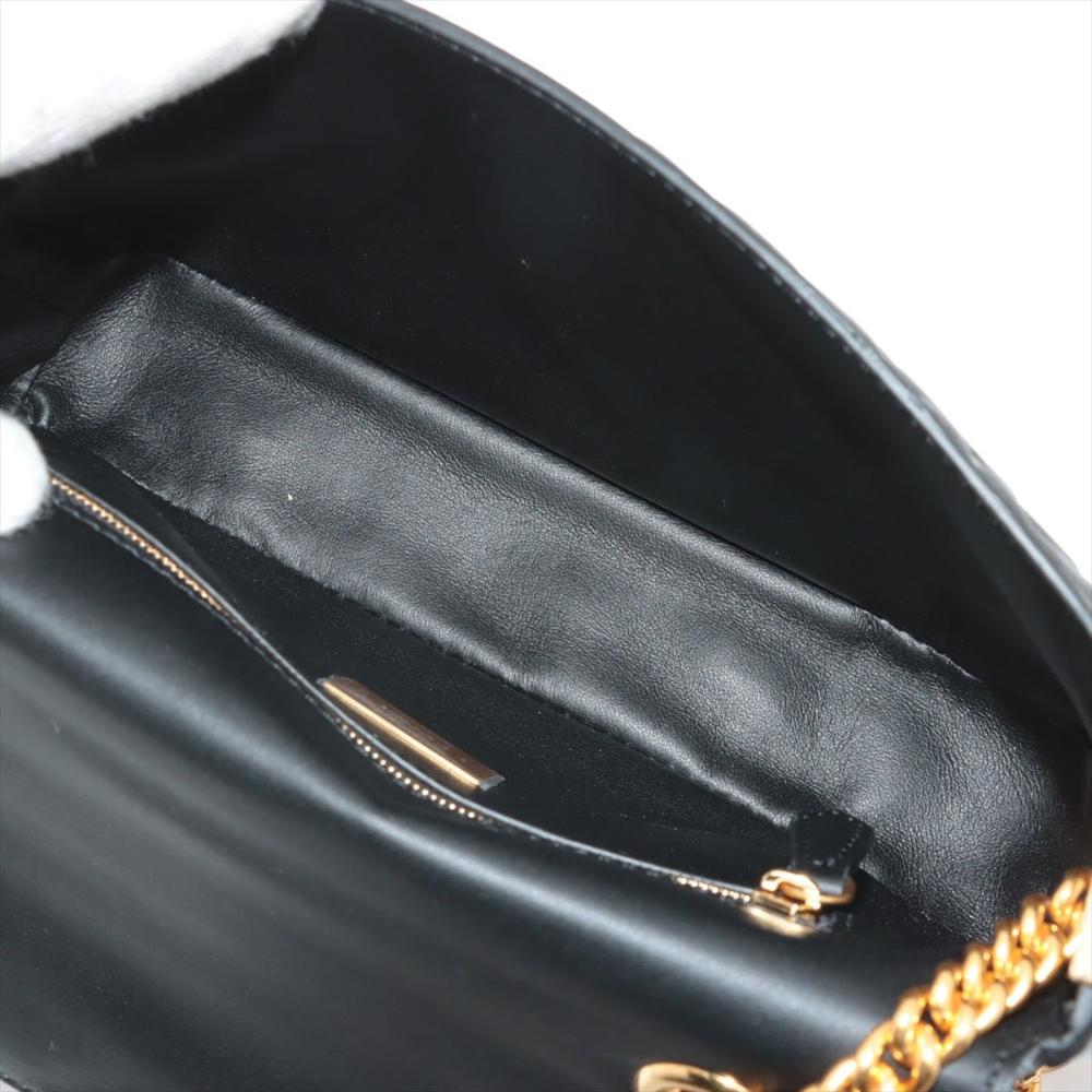 Black Leather Fendi Baguette