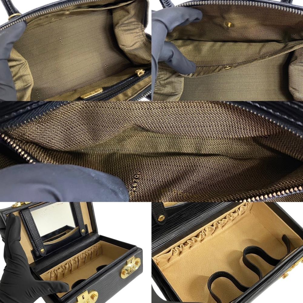 Black Leather Fendi Handbag