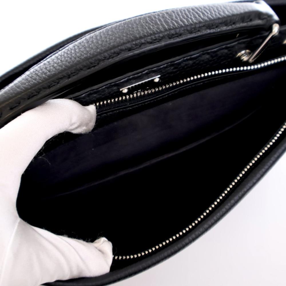 Black Leather Fendi Peekaboo