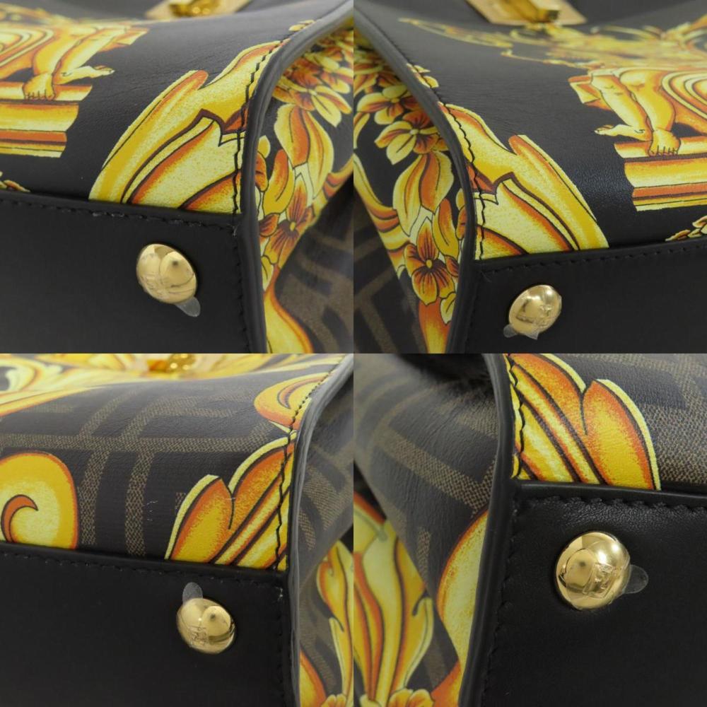 Black Leather Fendi Peekaboo