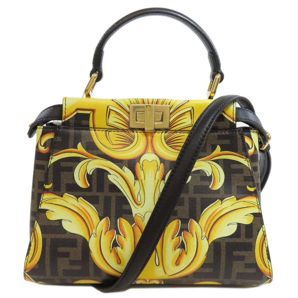 Black Leather Fendi Peekaboo
