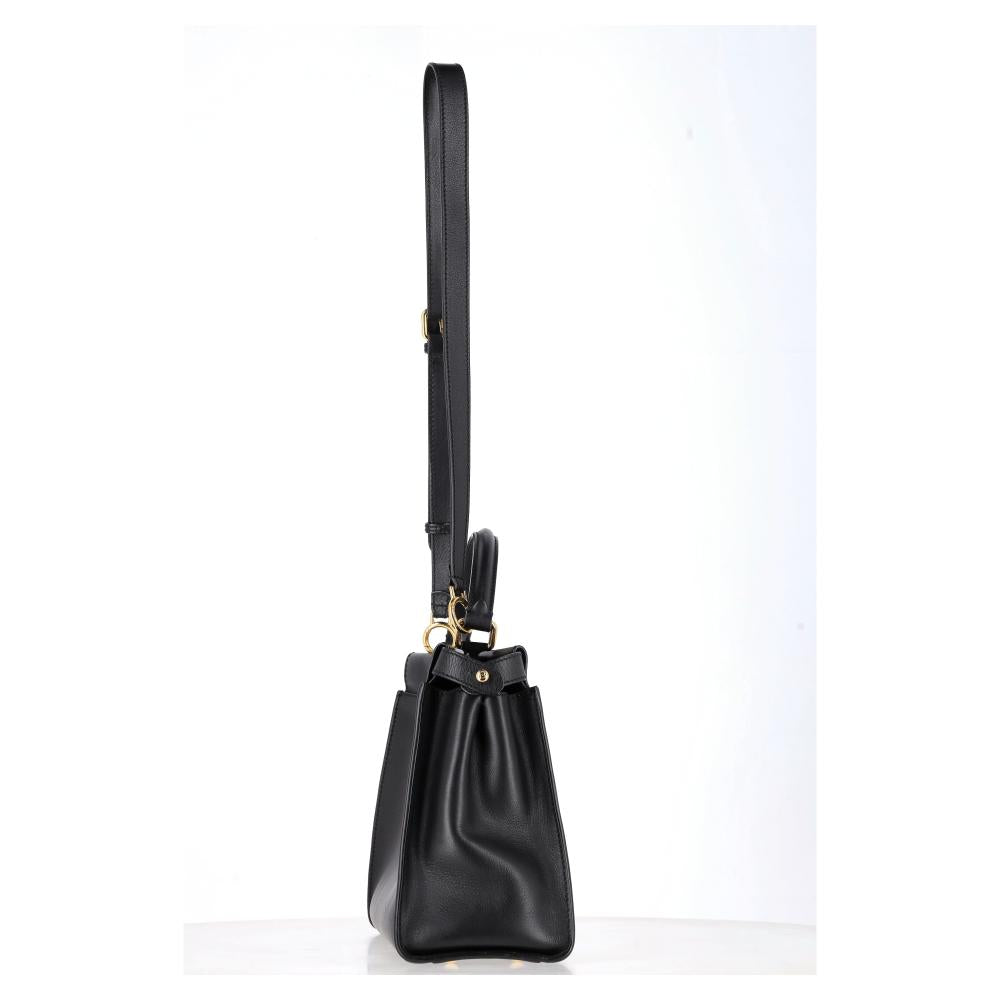 Black Leather Fendi Peekaboo