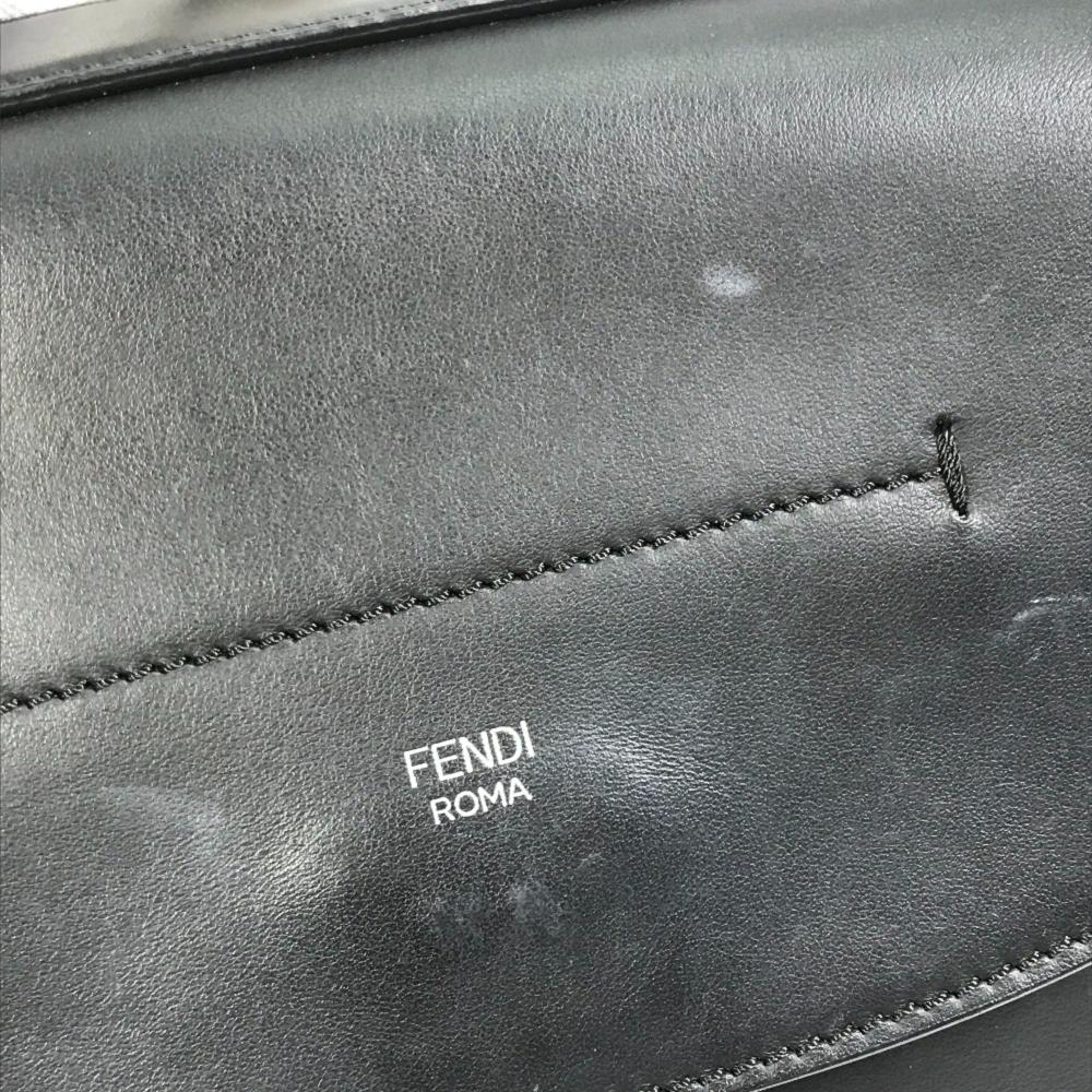 Black Leather Fendi Baguette