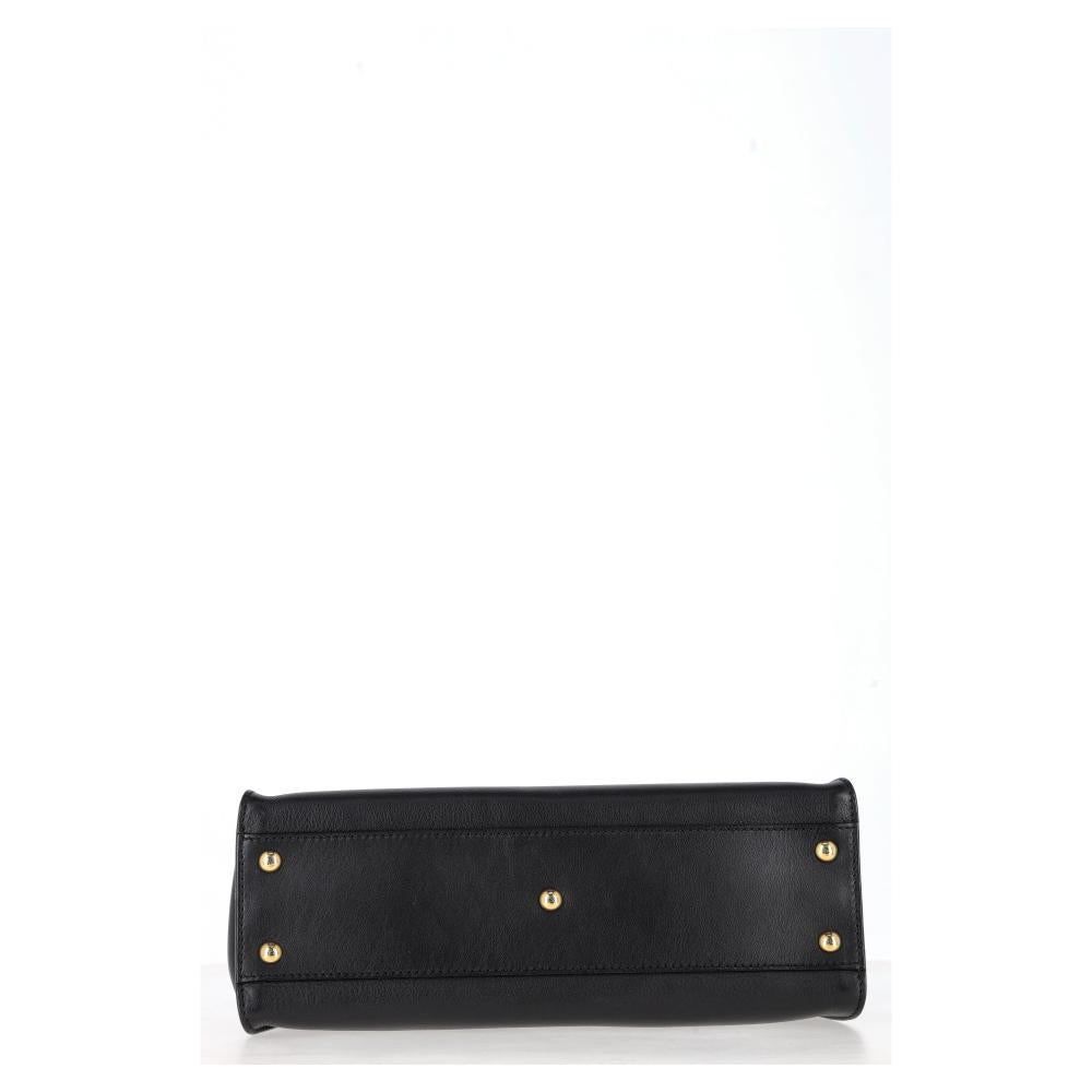 Black Leather Fendi Peekaboo