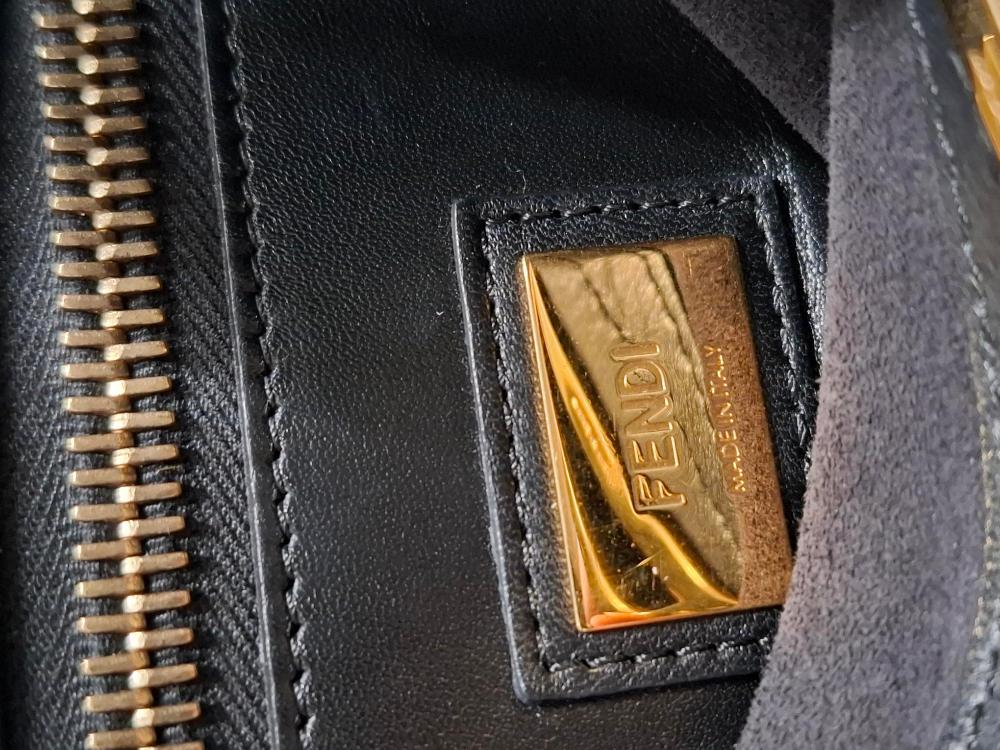 Black Leather Fendi Peekaboo