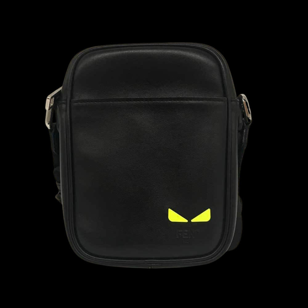 Black Leather Fendi Shoulder Bag