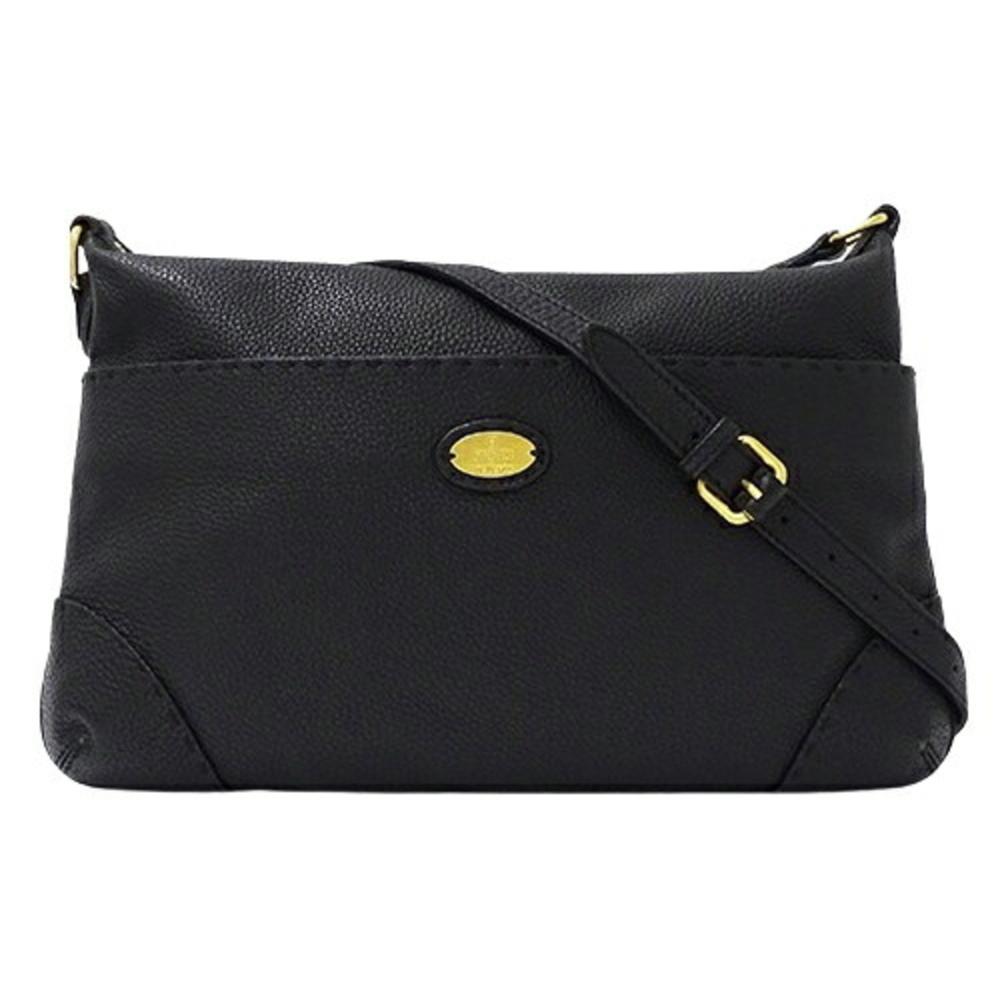 Black Leather Fendi Shoulder Bag