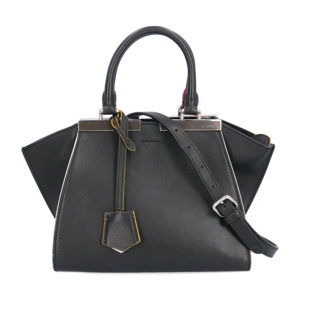 Black Leather Fendi Shoulder Bag