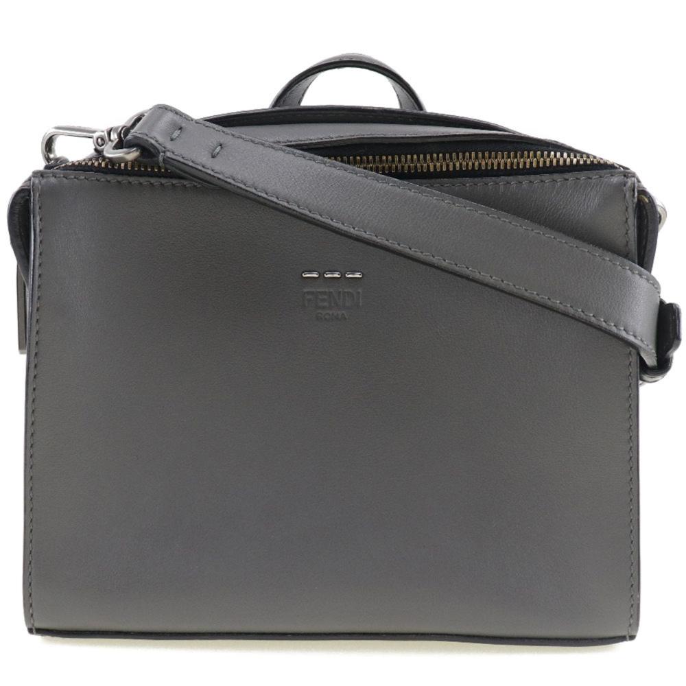 Black Leather Fendi Crossbody Bag