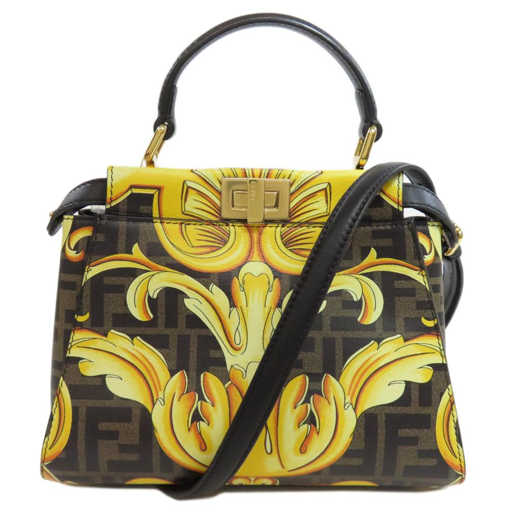 Black Leather Fendi Peekaboo