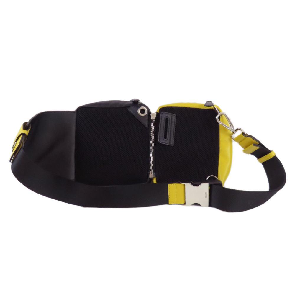 Black Leather Fendi Belt Bag