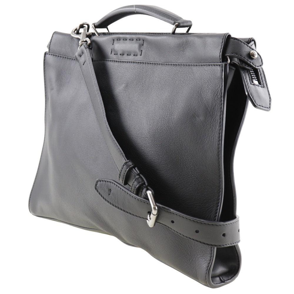 Black Leather Fendi Peekaboo
