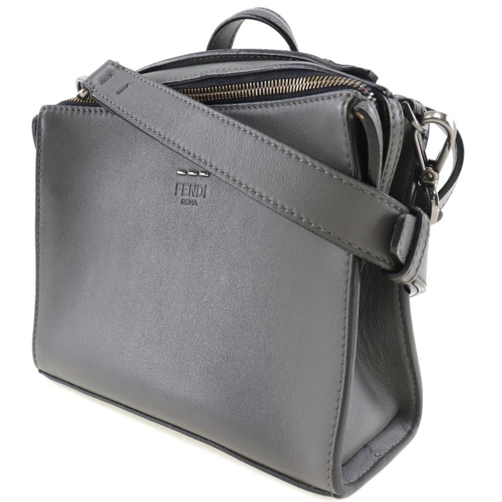 Black Leather Fendi Crossbody Bag