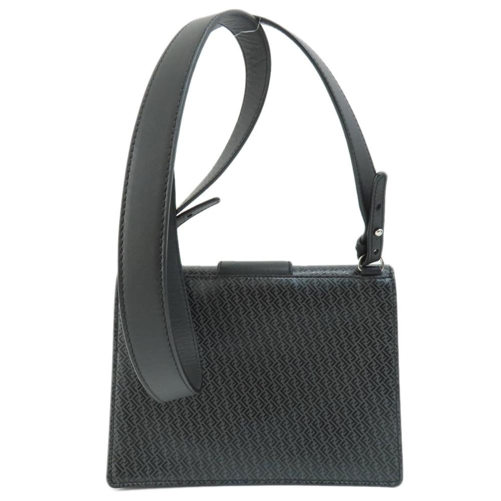 Black Leather Fendi Shoulder Bag