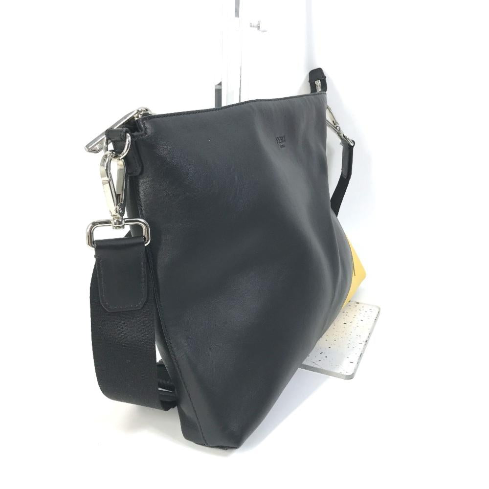 Black Leather Fendi Shoulder Bag