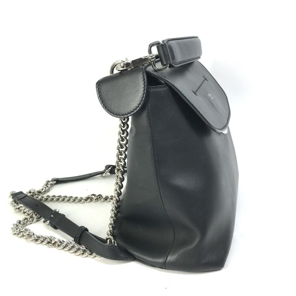 Black Leather Fendi Baguette