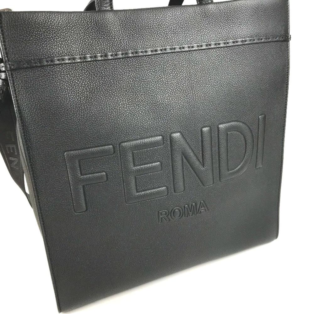 Black Leather Fendi Tote