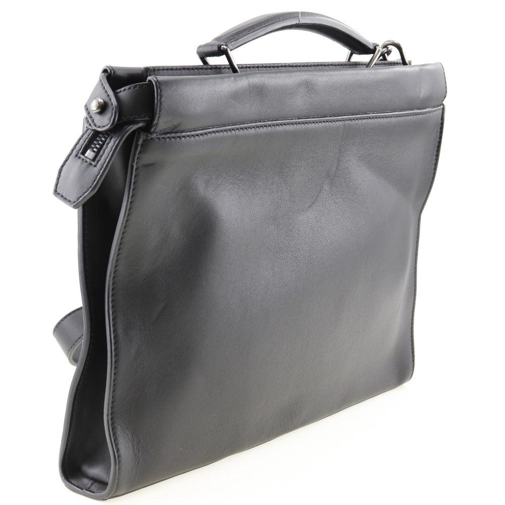 Black Leather Fendi Peekaboo