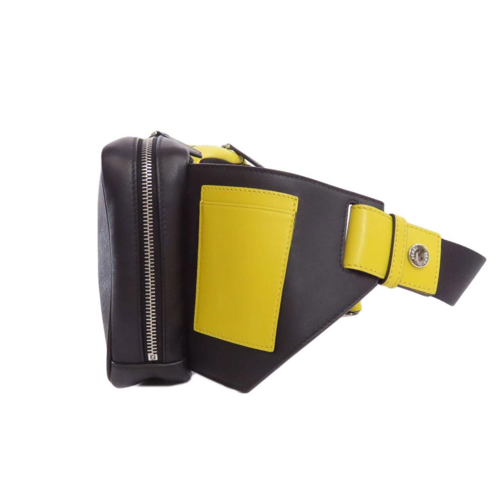 Black Leather Fendi Belt Bag