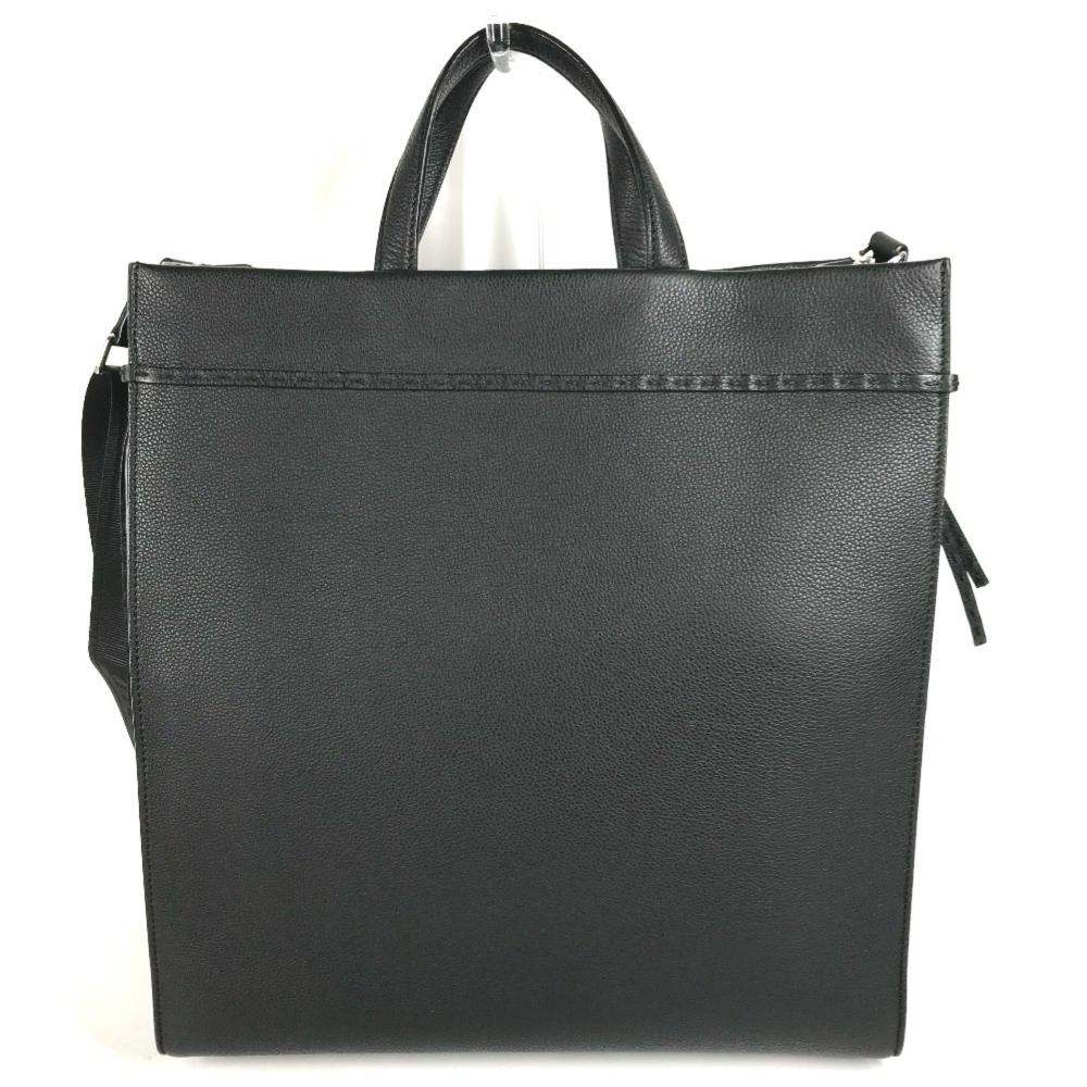Black Leather Fendi Tote