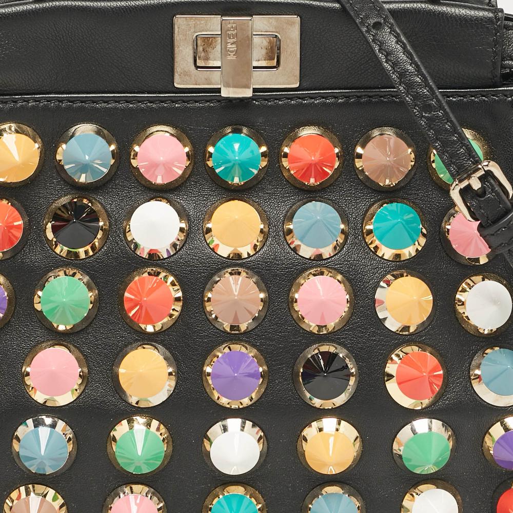 Black Leather Fendi Peekaboo
