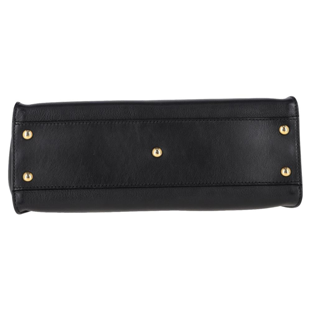 Black Leather Fendi Peekaboo