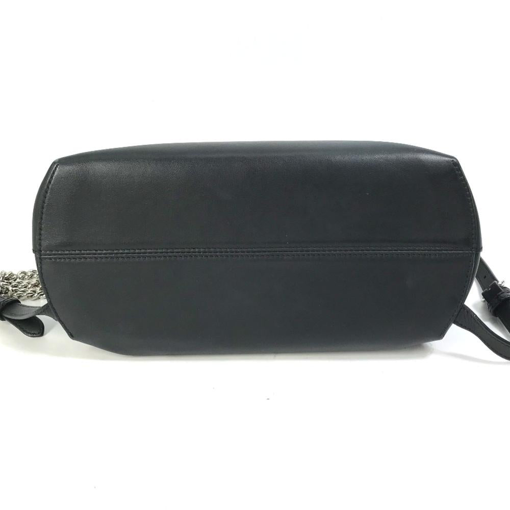 Black Leather Fendi Baguette