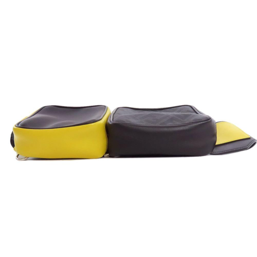 Black Leather Fendi Belt Bag
