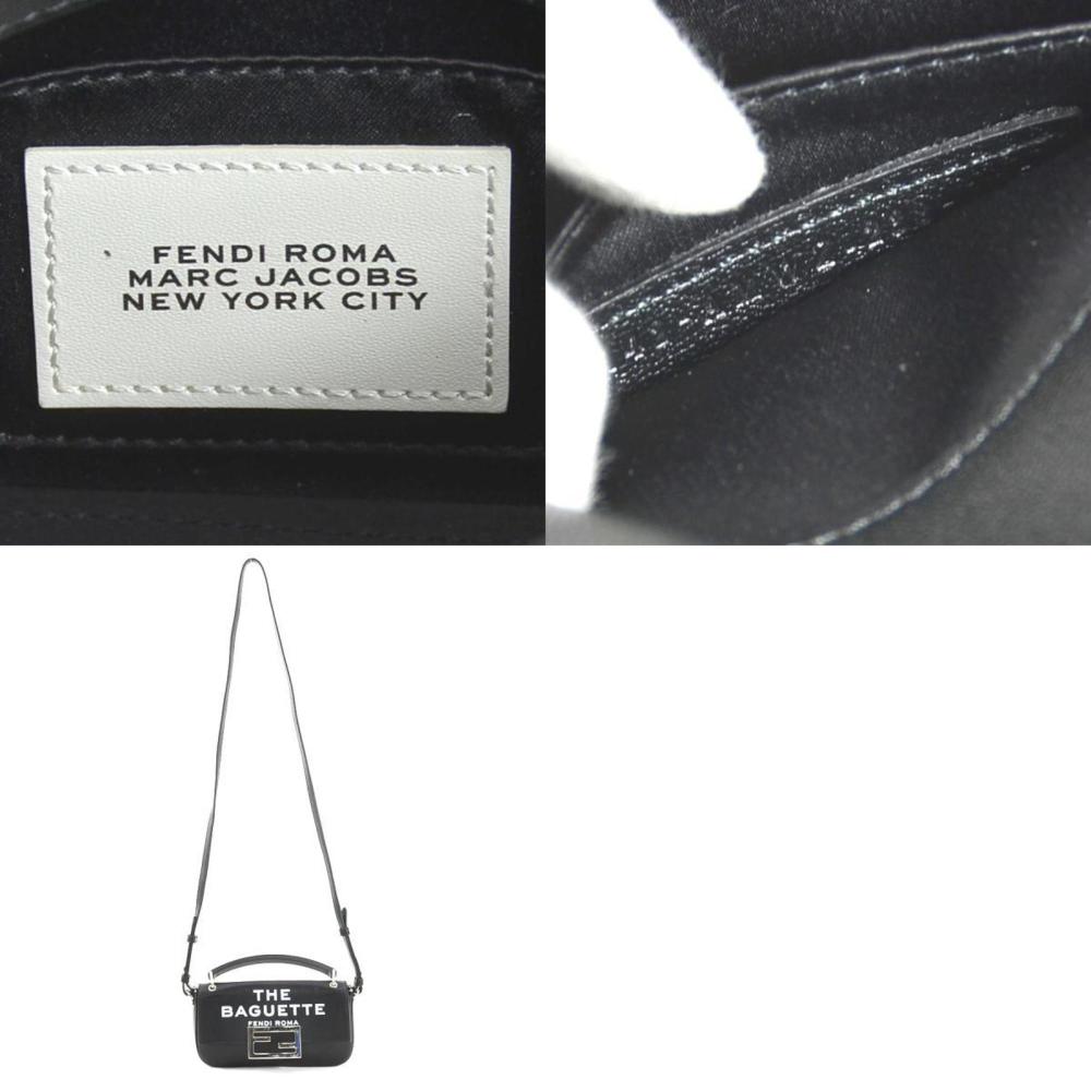 Black Leather Fendi Baguette