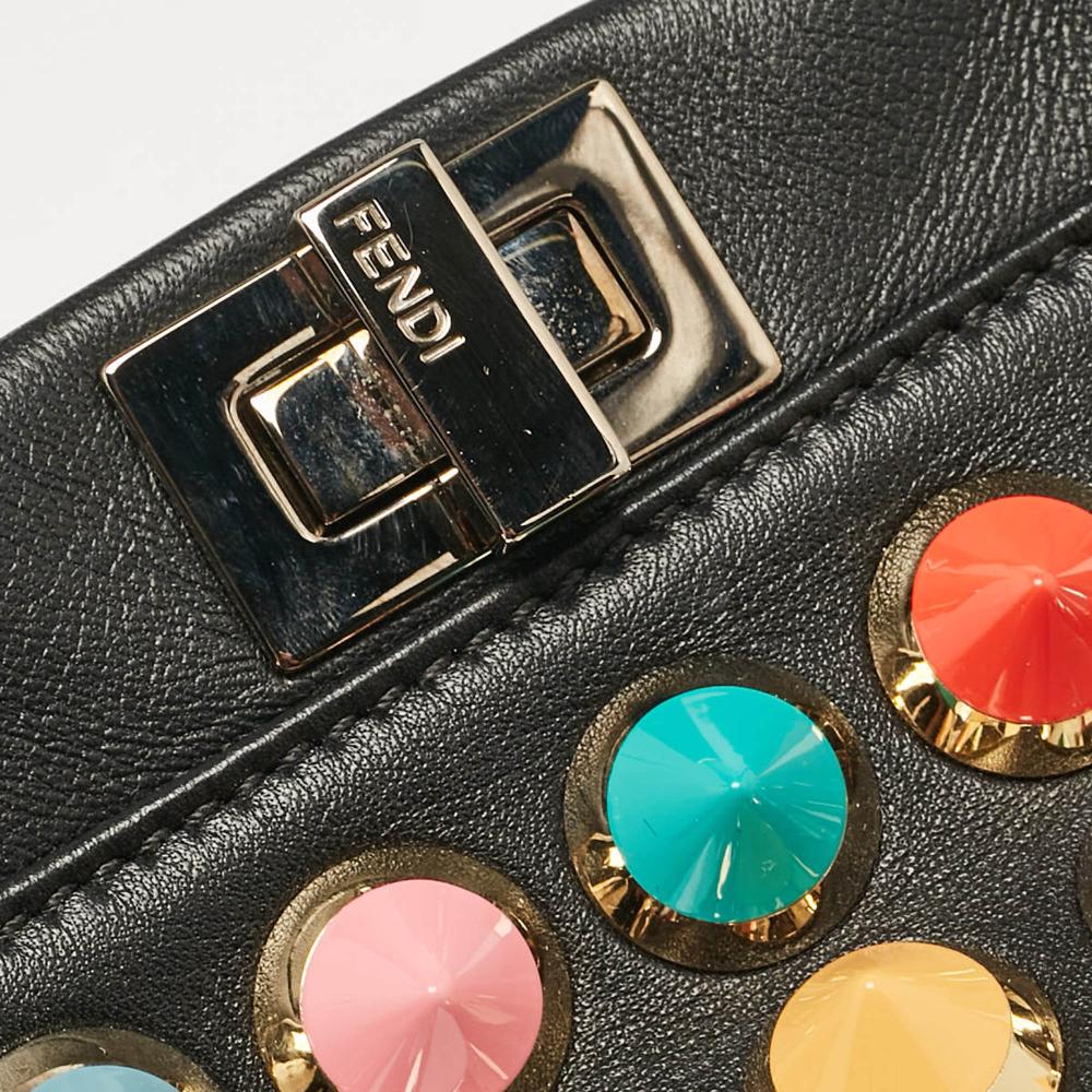 Black Leather Fendi Peekaboo