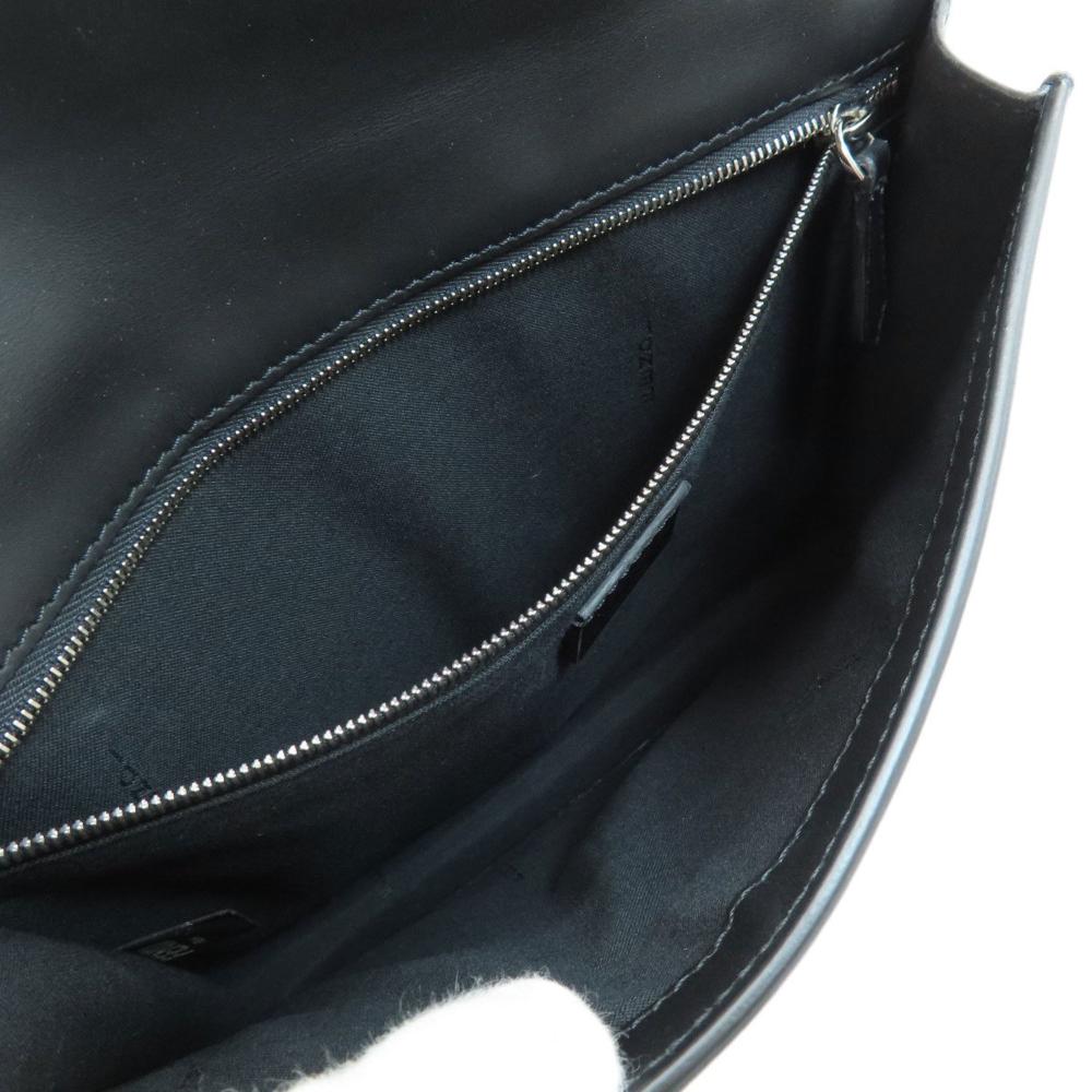 Black Leather Fendi Shoulder Bag