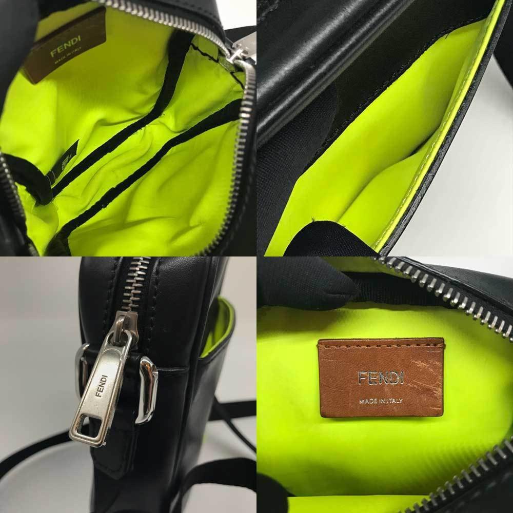 Black Leather Fendi Shoulder Bag
