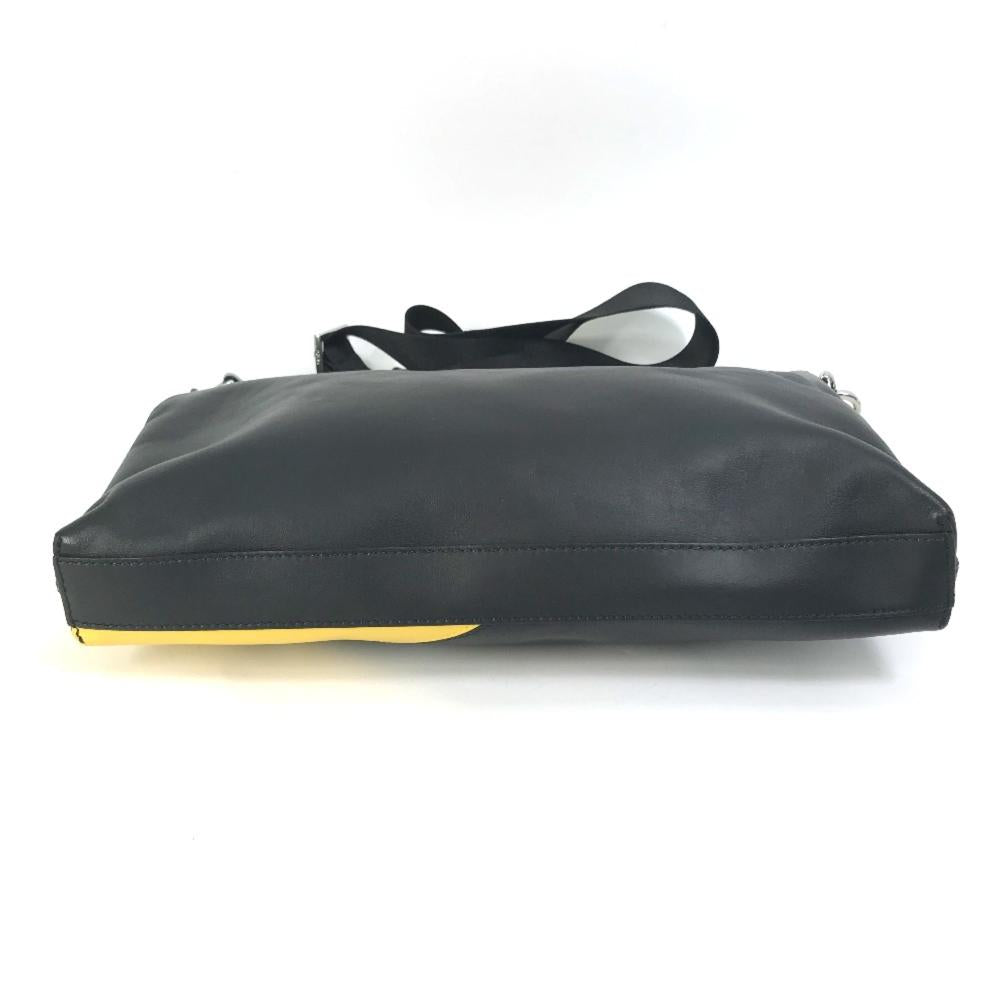 Black Leather Fendi Shoulder Bag