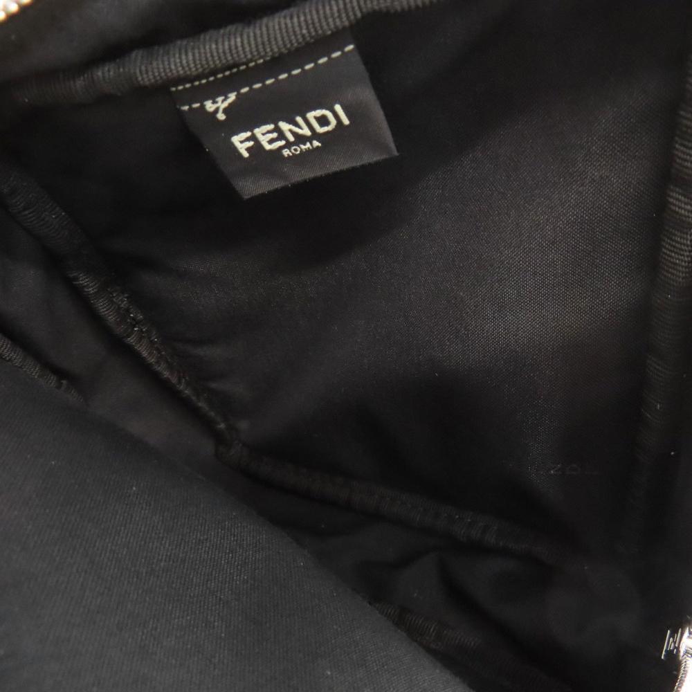 Black Leather Fendi Belt Bag