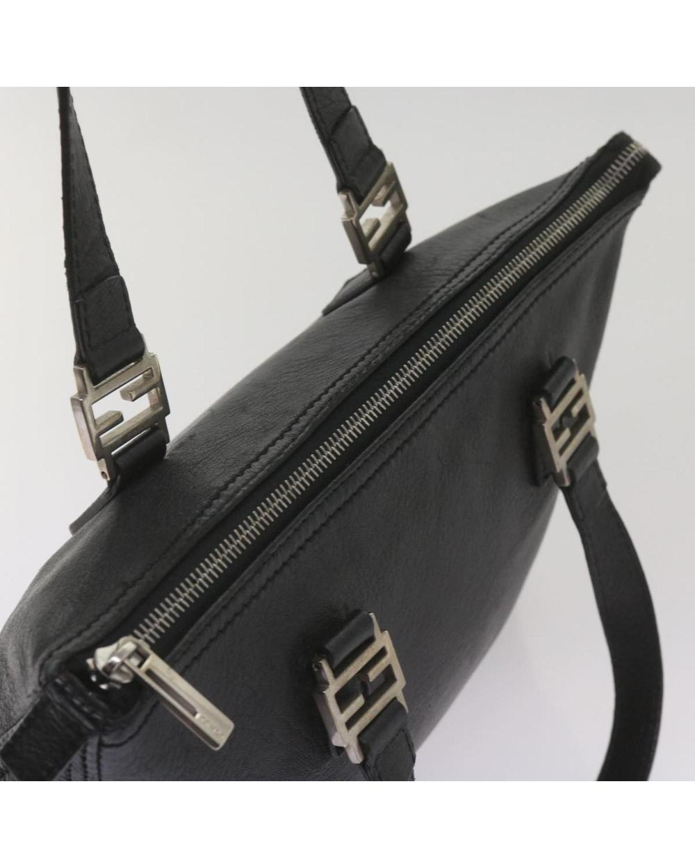 Black Leather Fendi Handbag