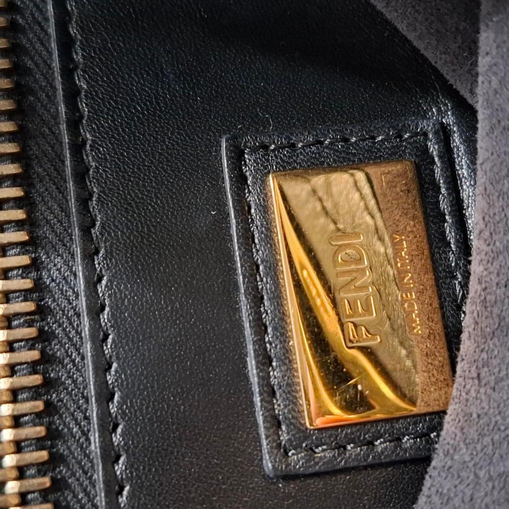 Black Leather Fendi Peekaboo