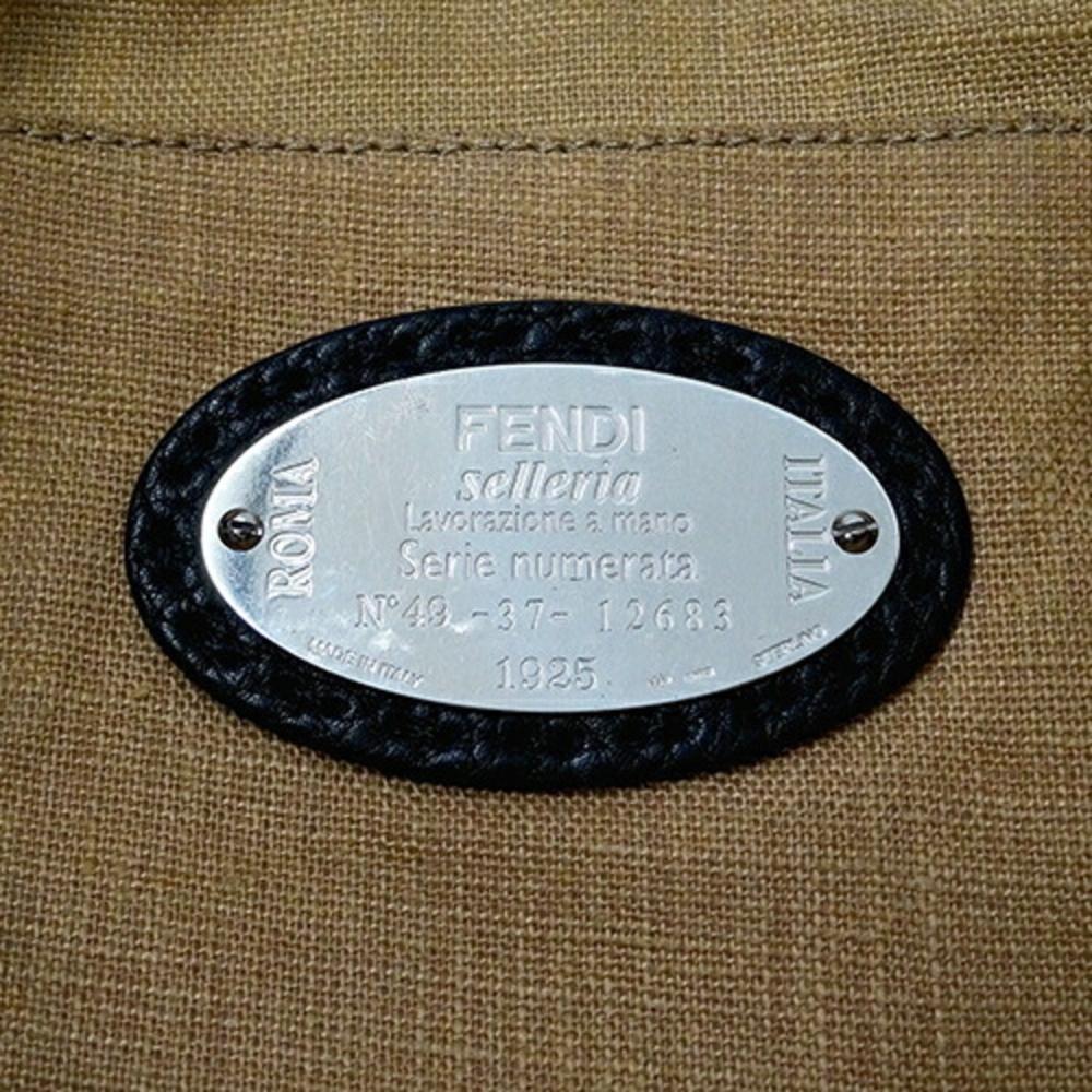 Black Leather Fendi Shoulder Bag